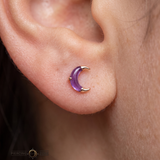Witching Hour Amethyst – 14K Gold Threadless End