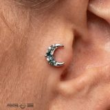 Witching Hour Moss Agate – 14K Gold Threadless End