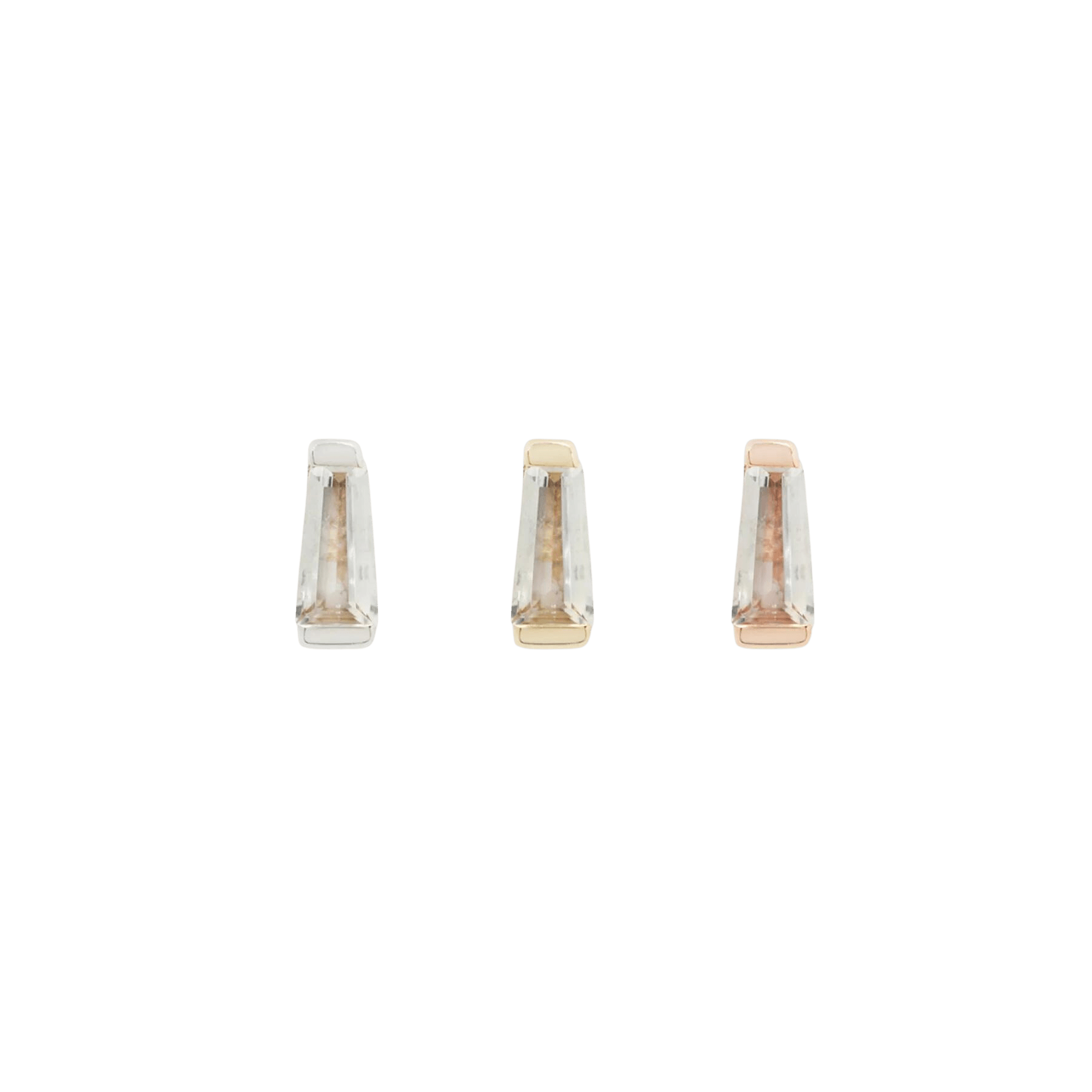 TAPERED BAGUETTE - THREADLESS END piercing-zone.com