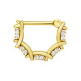 Zoe Straight Clicker – 14K & 18K Gold