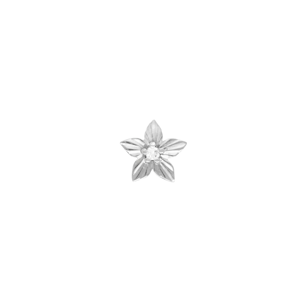 Lula Diamond Flower – 14K Gold Threadless End