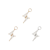 ELECTRIFY - CZ - GOLD CHARM piercing-zone.com