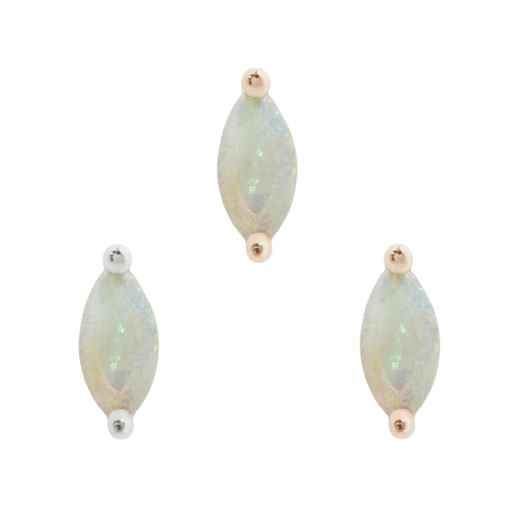 ZURI MARQUISE OPAL - THREADLESS END piercing-zone.com