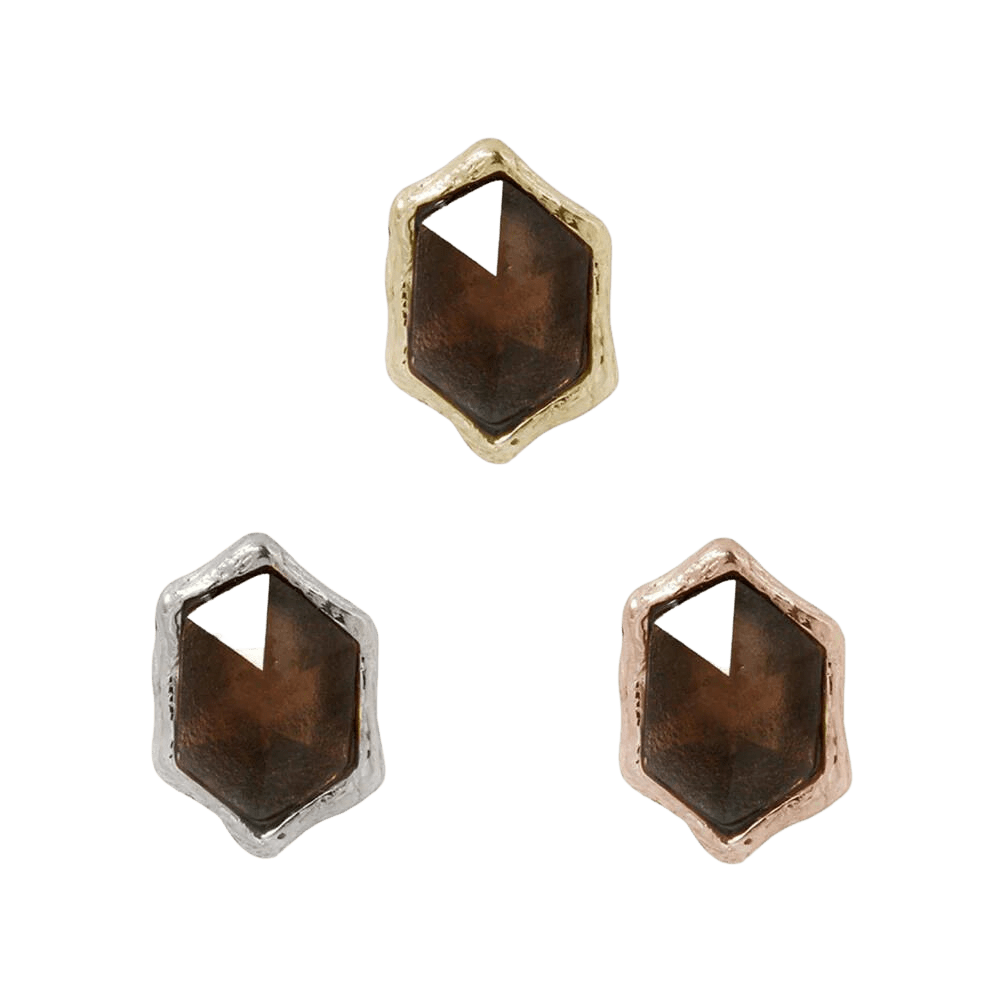 PUMP UP THE VOLUME - SMOKEY QUARTZ - THREADLESS END piercing-zone.com