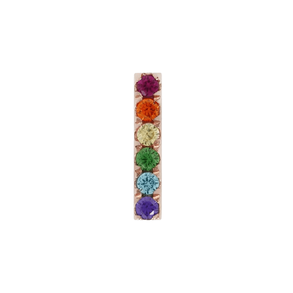 RAINBOW ROWE - THREADLESS END piercing-zone.com
