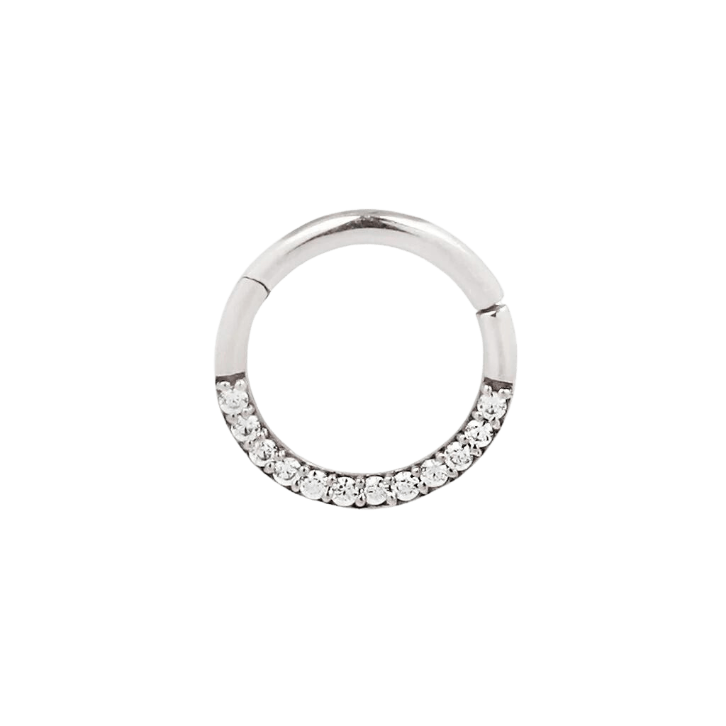 DIA - GENUINE DIAMOND SET SOLID 14KT GOLD CLICKER piercing-zone.com