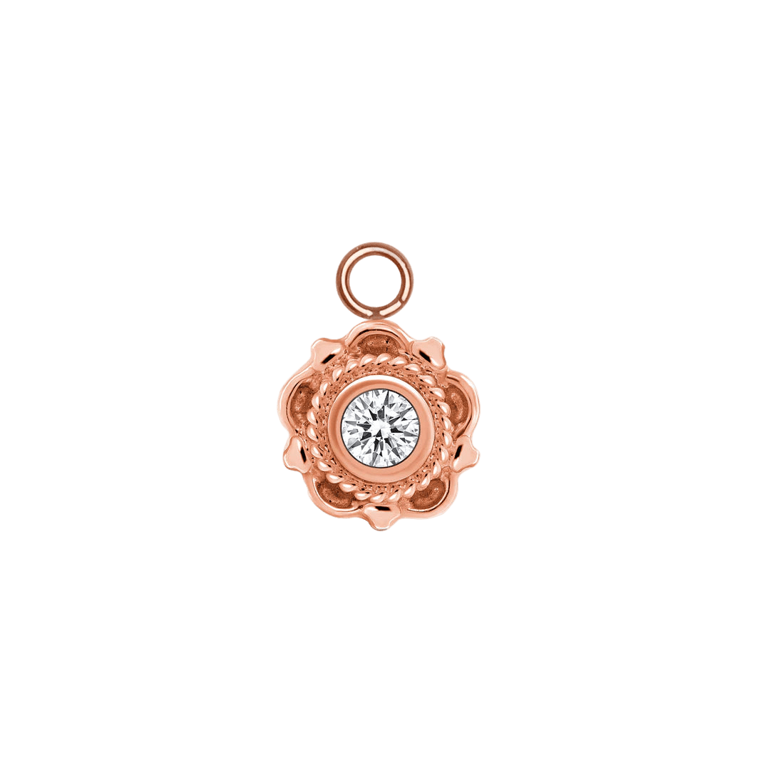 Aberdeen – 14K & 18K Gold Gemstone Charm - piercing - zone.com