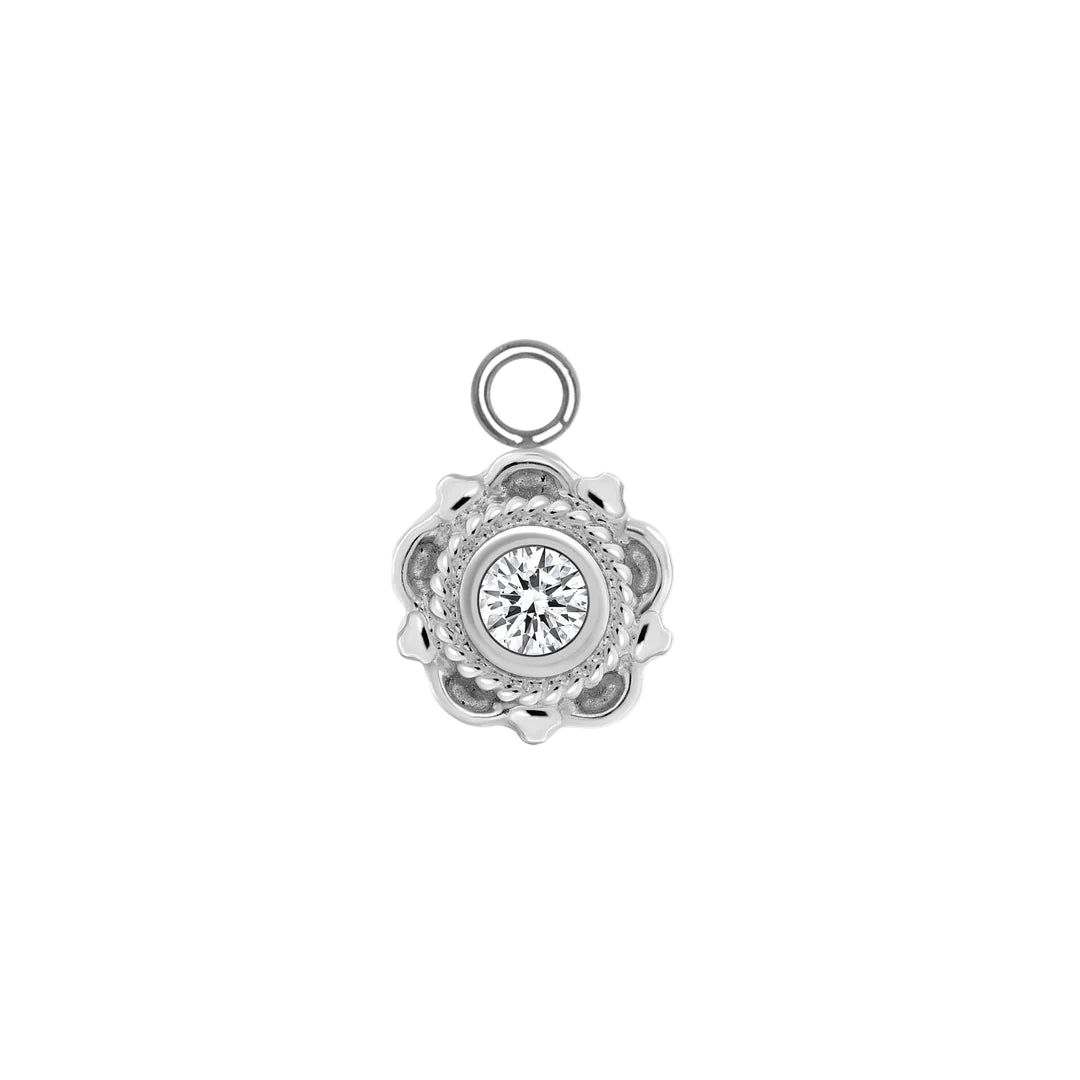 Aberdeen – 14K & 18K Gold Gemstone Charm - piercing - zone.com
