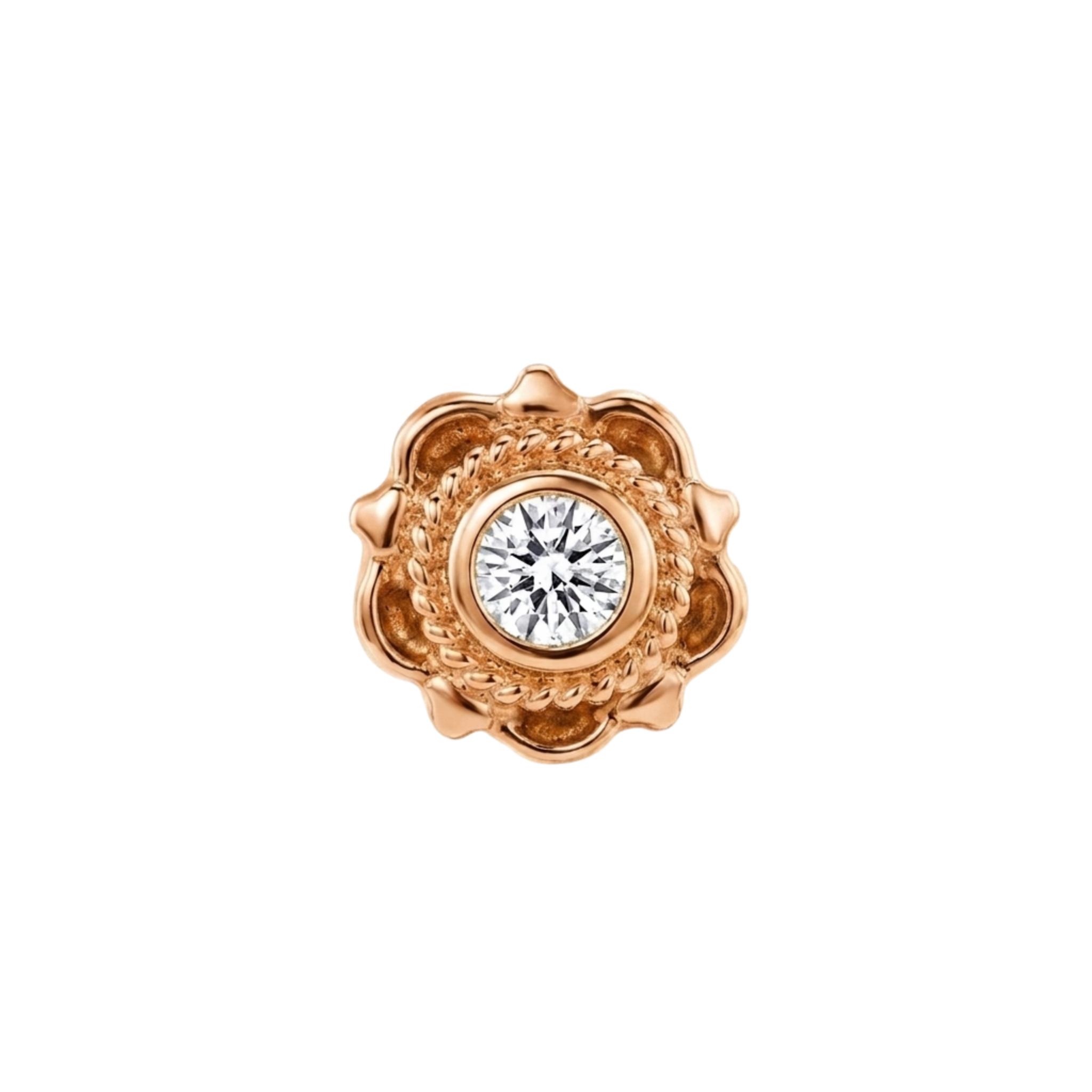 Aberdeen – 14K Gold Threadless/Threaded End
