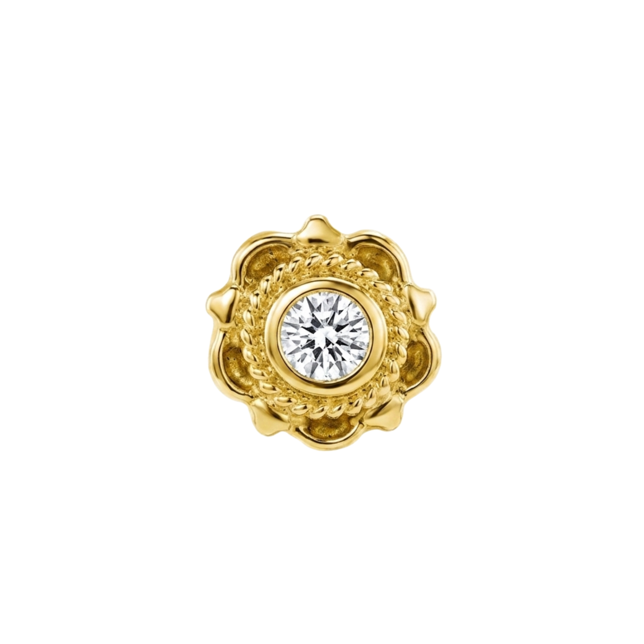 Aberdeen – 14K Gold Threadless/Threaded End
