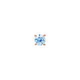 London Blue Topaz Prong – 14K Gold Threadless End