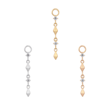 ISCHIA - CZ - GOLD CHARM piercing-zone.com