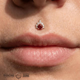 Adelina – 14K Gold Threadless/Threaded End - piercing - zone.com