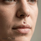 Adelina – 14K Gold Threadless/Threaded End - piercing - zone.com