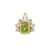 Adelina – 14K/18K Gold Multi - Stone Threadless End - piercing - zone.com