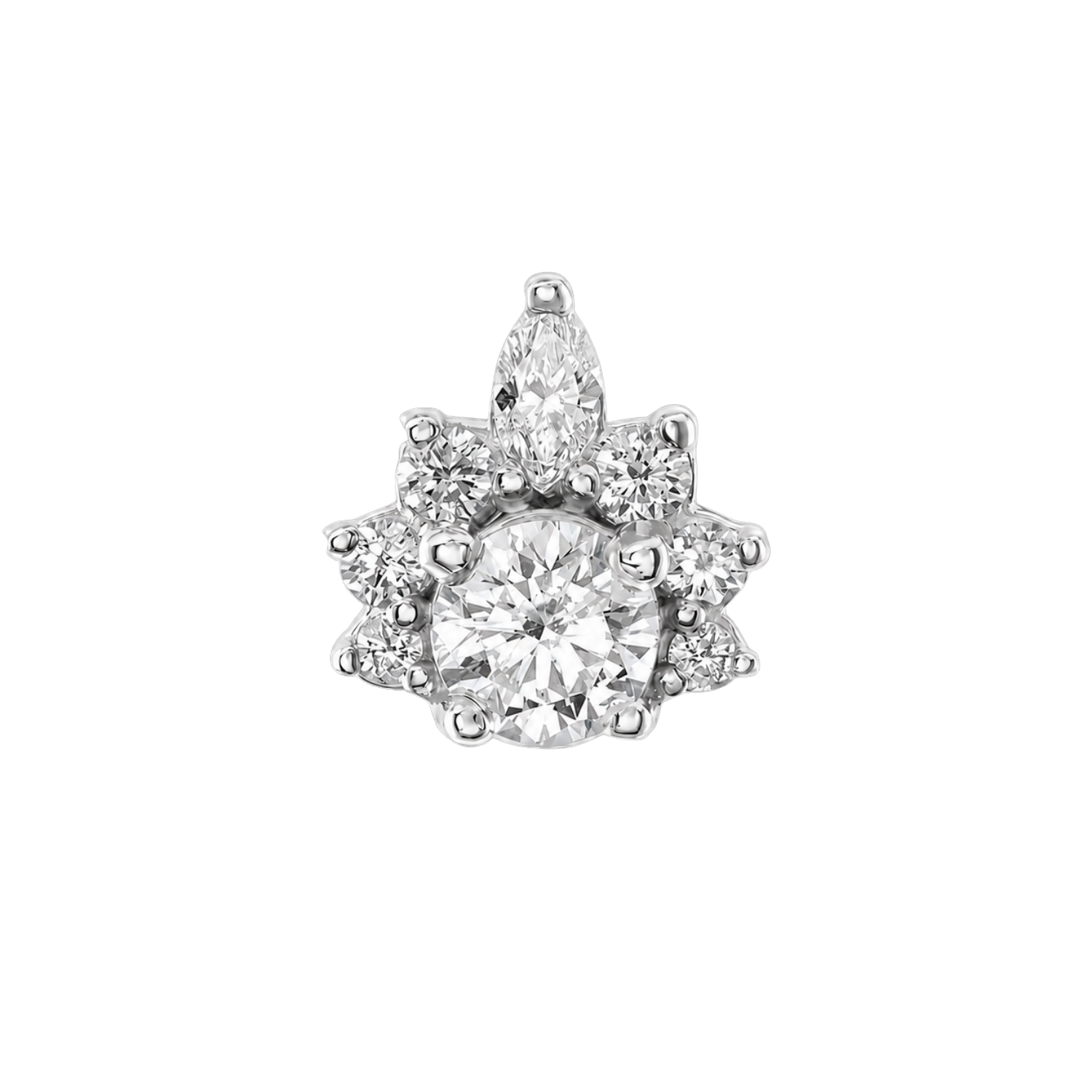 Adelina – 14K Gold Threadless/Threaded End