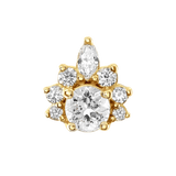 Adelina – 14K Gold Threadless/Threaded End