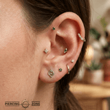 Adorn – 14K Gold Threadless/Threaded End - piercing - zone.com