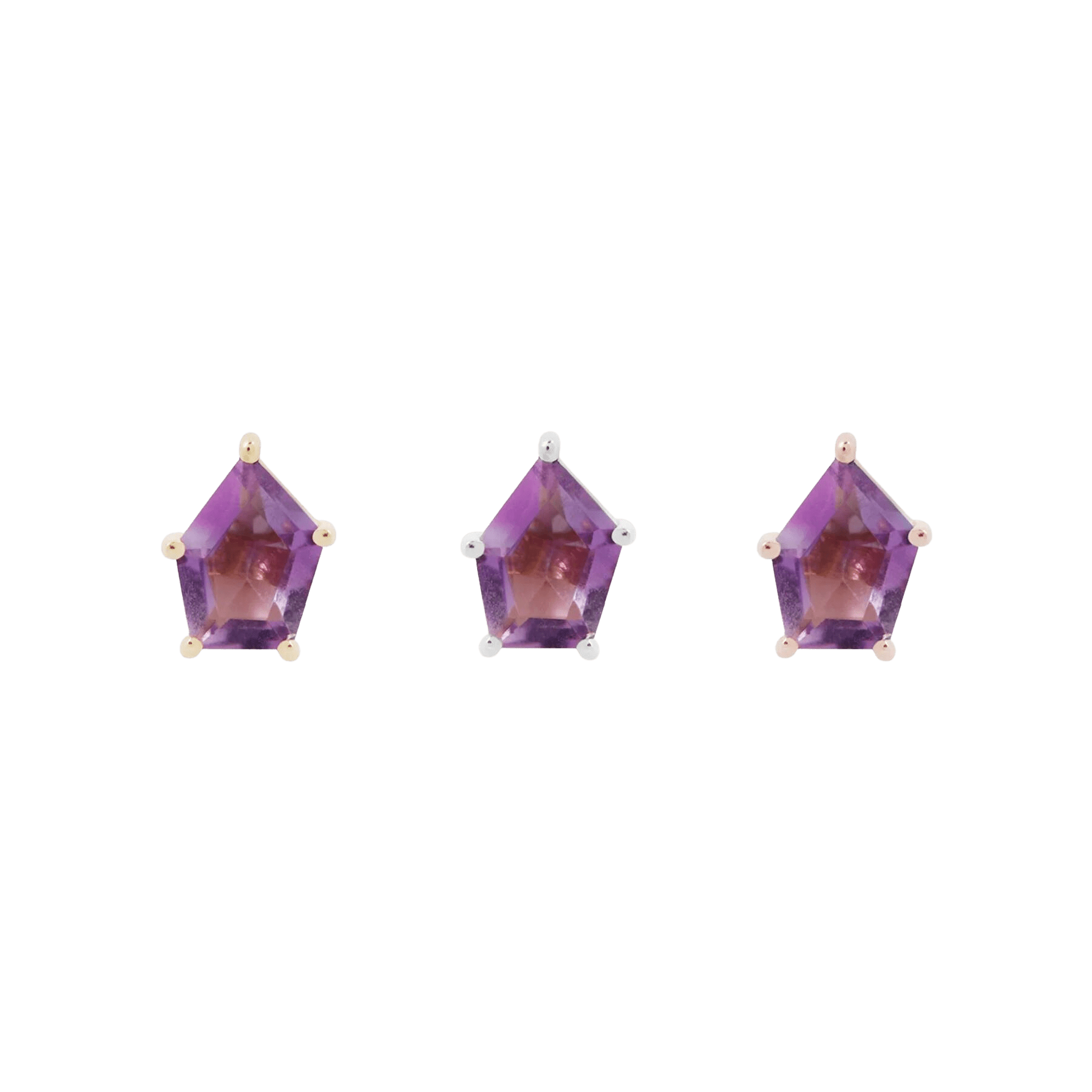 PENTA - AMETHYST - THREADLESS END piercing-zone.com