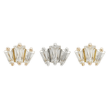 GEMMA TRIOS SMALL - CZ - THREADLESS END piercing-zone.com