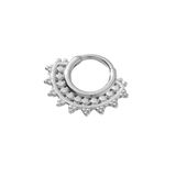 Afghan – Vermeil Tribal Detail – Sterling Septum Clicker - piercing - zone.com