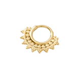 Afghan – Vermeil Tribal Detail – Sterling Septum Clicker - piercing - zone.com