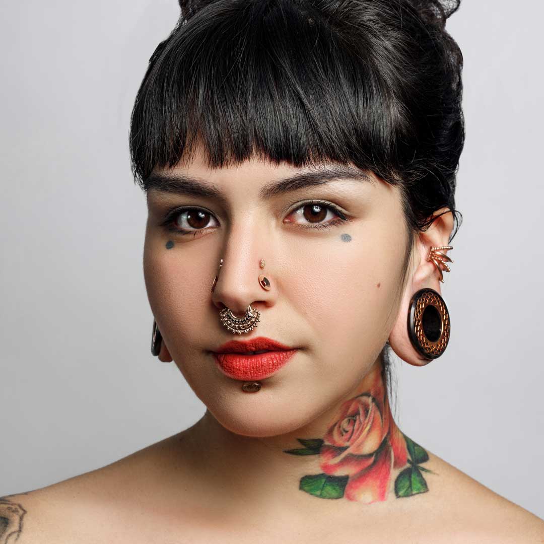 Afghan – Vermeil Tribal Detail – Sterling Septum Clicker - piercing - zone.com