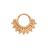 Afghan – Vermeil Tribal Detail – Sterling Septum Clicker - piercing - zone.com