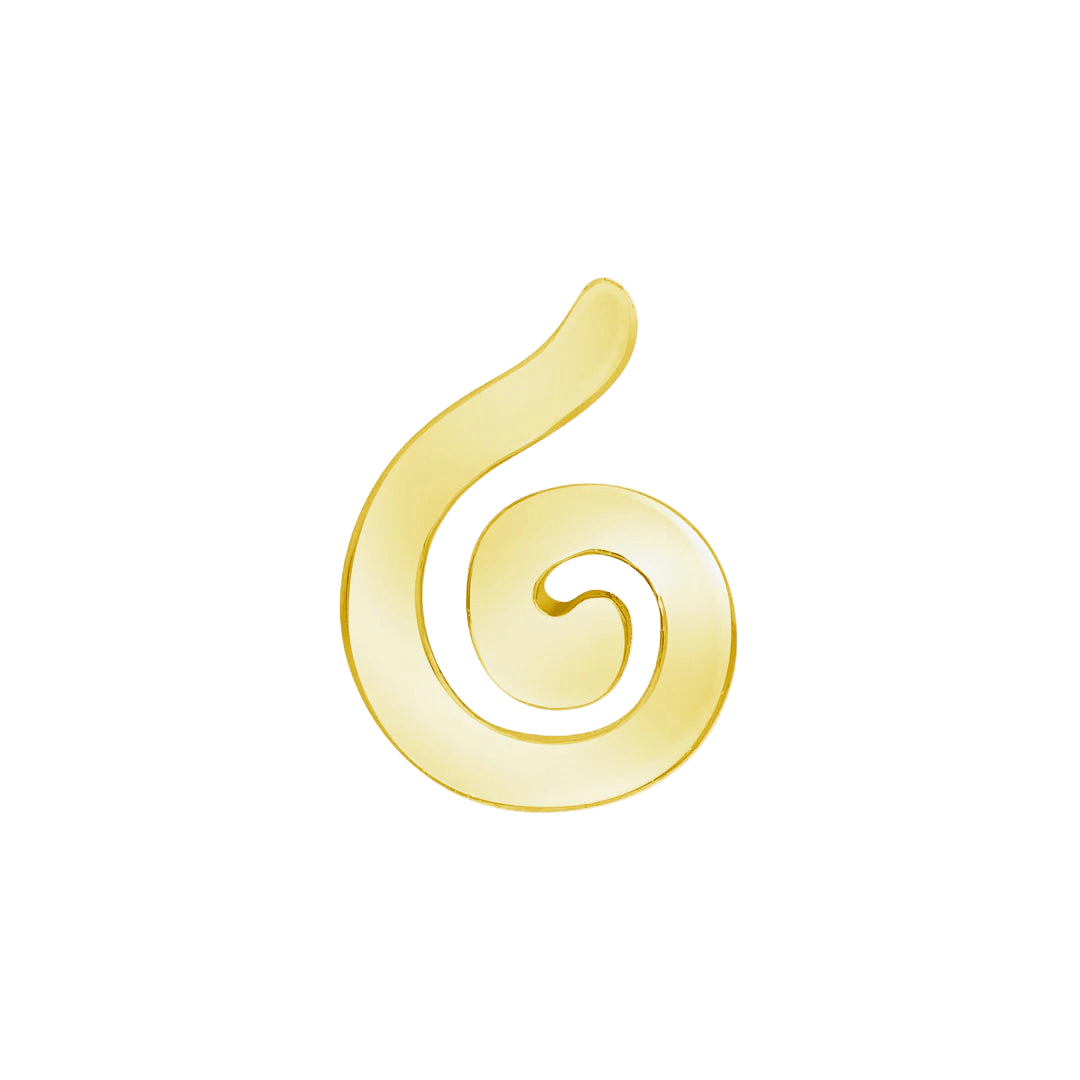 Air Element – 14K Gold Threadless End - piercing - zone.com