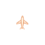 Airplane – 14K Gold Threadless End - piercing - zone.com