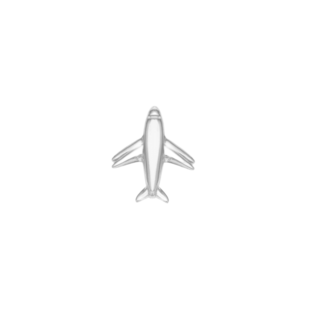 Airplane – 14K Gold Threadless End - piercing - zone.com