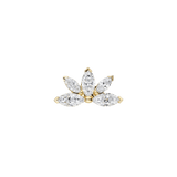 Ajna - 18K Gold Gem Threadless End - piercing-zone.com