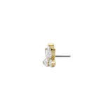 Ajna - 18K Gold Gem Threadless End - piercing-zone.com