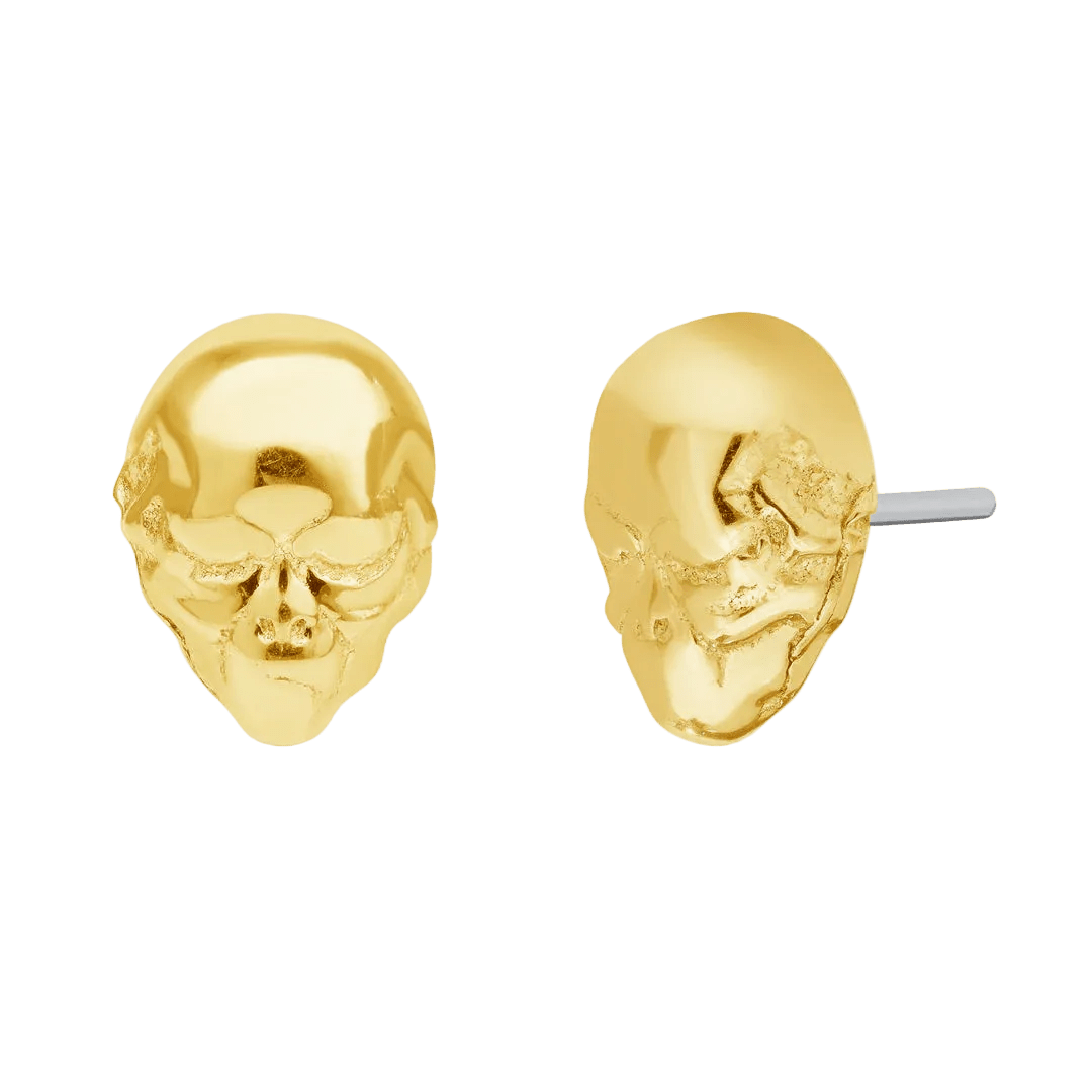 Alien – 14K/18K Gold Extraterrestrial Flat Threadless End - piercing - zone.com