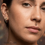 Alien – 14K/18K Gold Extraterrestrial Flat Threadless End - piercing - zone.com