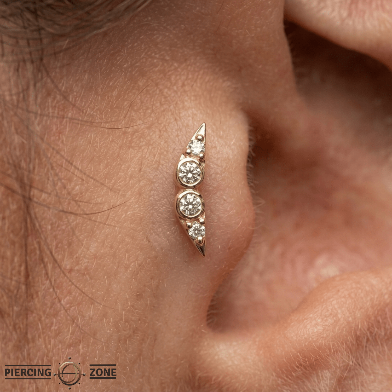 Aliferous – 14K Gold Threadless/Threaded End - piercing - zone.com