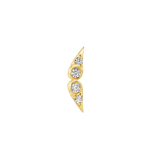 Aliferous – 14K Gold Threadless/Threaded End - piercing - zone.com