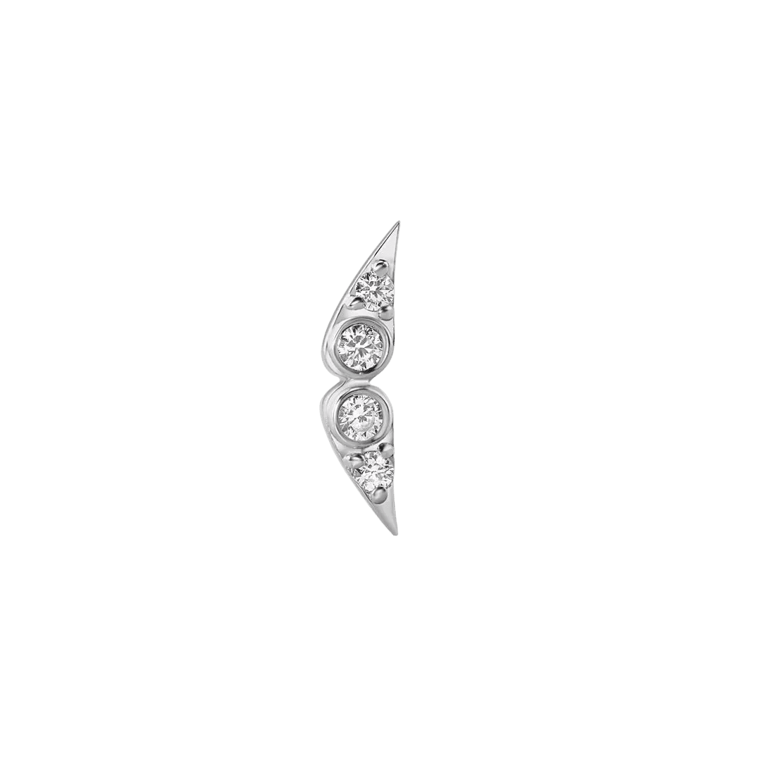 Aliferous – 14K Gold Threadless/Threaded End - piercing - zone.com
