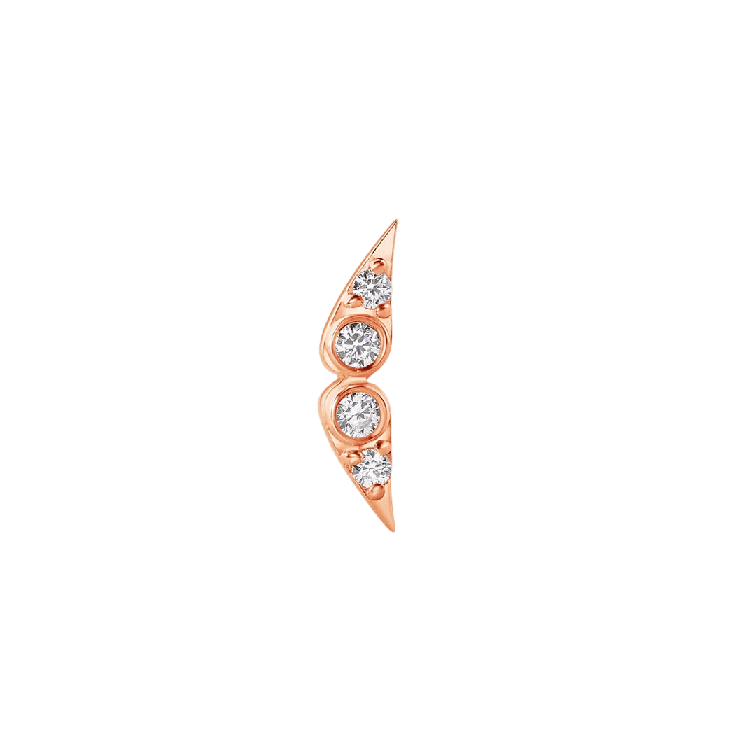Aliferous – 14K Gold Threadless/Threaded End - piercing - zone.com