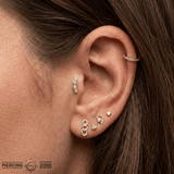 Aliferous – 14K Gold Threadless/Threaded End - piercing - zone.com
