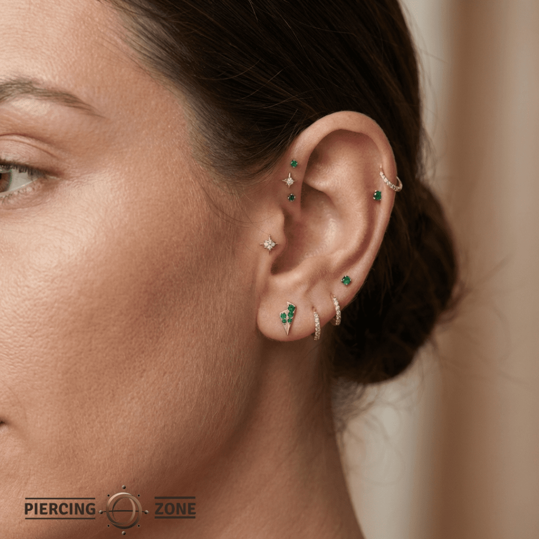 Alla – 14K Gold Threadless/Threaded End - piercing - zone.com