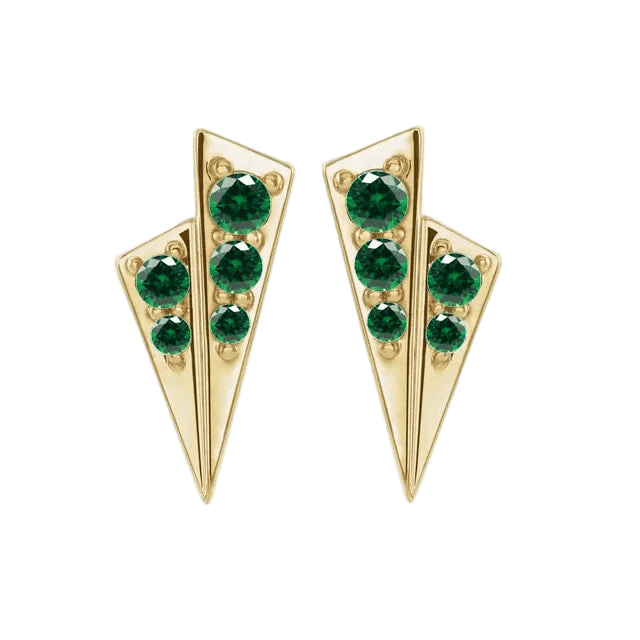 Alla – 14K/18K Gold Multi - Stone Threadless End - piercing - zone.com