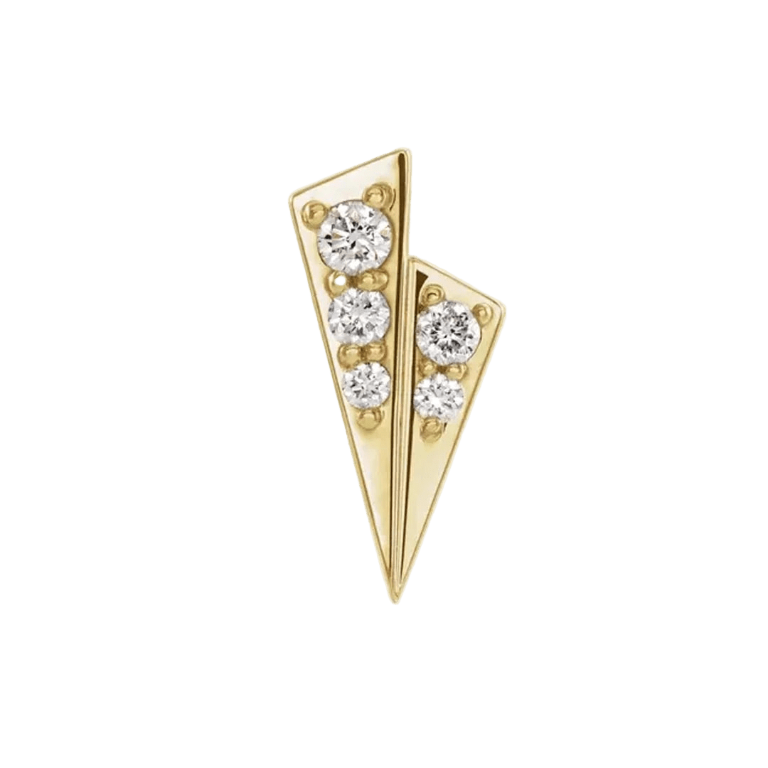 Alla – 14K/18K Gold Multi - Stone Threadless End - piercing - zone.com