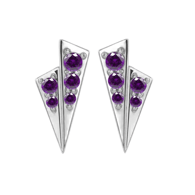 Alla – 14K/18K Gold Multi - Stone Threadless End - piercing - zone.com