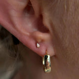 Amani – Opal Pear Beaded – 14K Gold Threadless End - piercing - zone.com