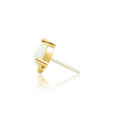 Amani – Opal Pear Beaded – 14K Gold Threadless End - piercing - zone.com