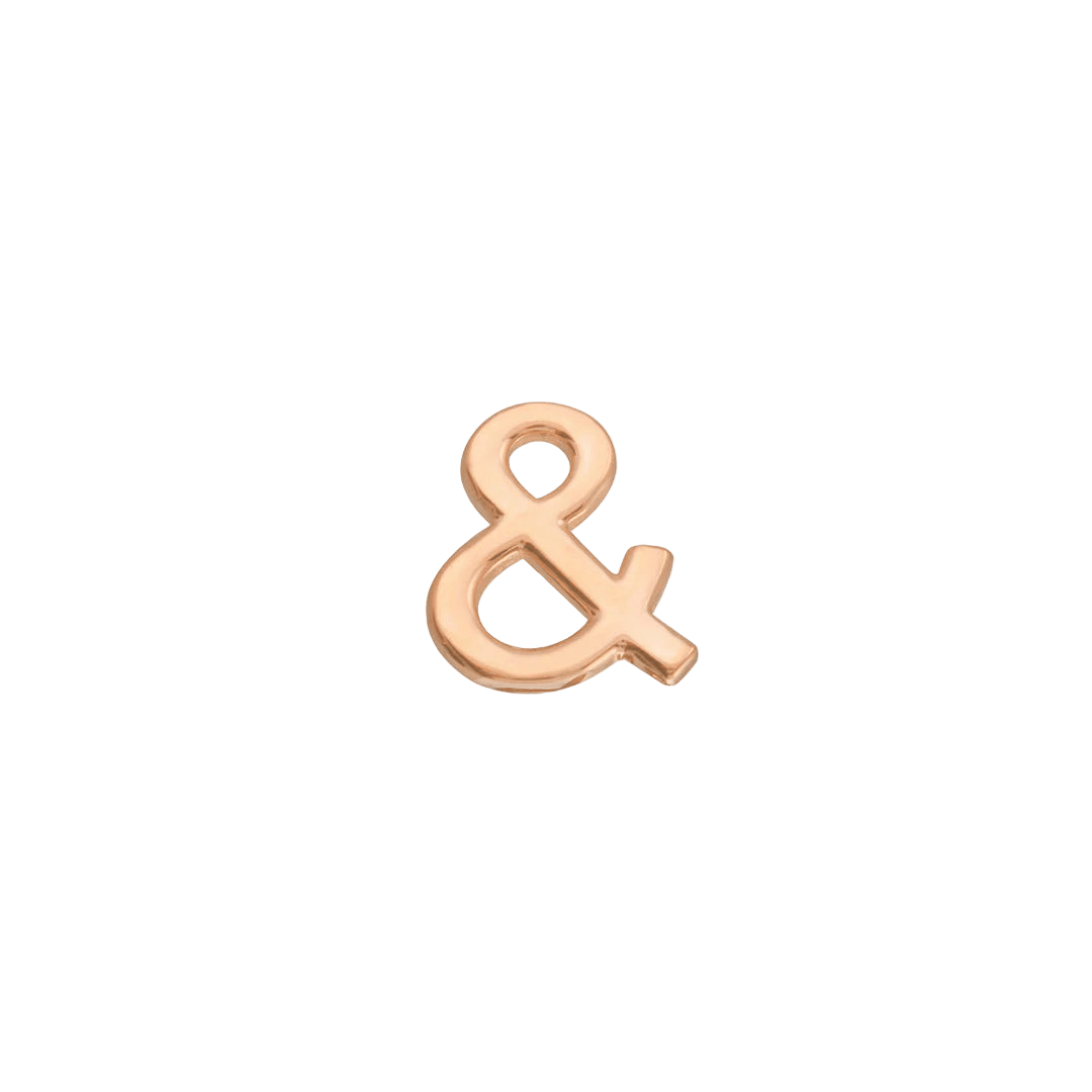 Ampersand – 14K/18K Gold Threadless End - piercing - zone.com