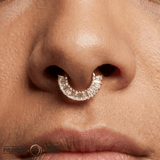 Amplify – CZ Gem Cluster – 14K Gold Clicker - piercing - zone.com
