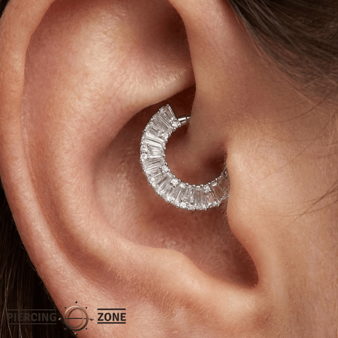 Amplify – CZ Gem Cluster – 14K Gold Clicker - piercing - zone.com