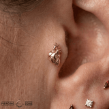 Anatomical Heart – 14K Gold Threadless/Threaded End - piercing - zone.com